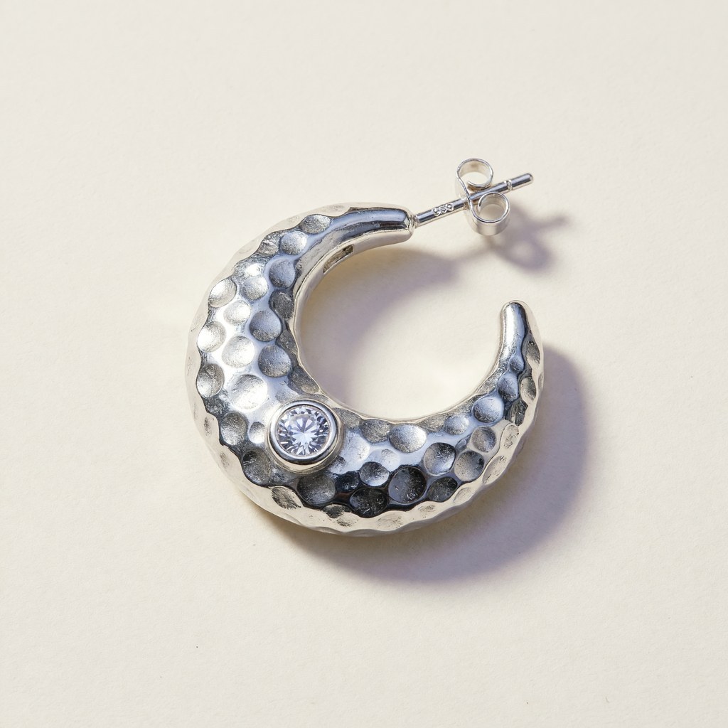Lunar Hoop Earrings