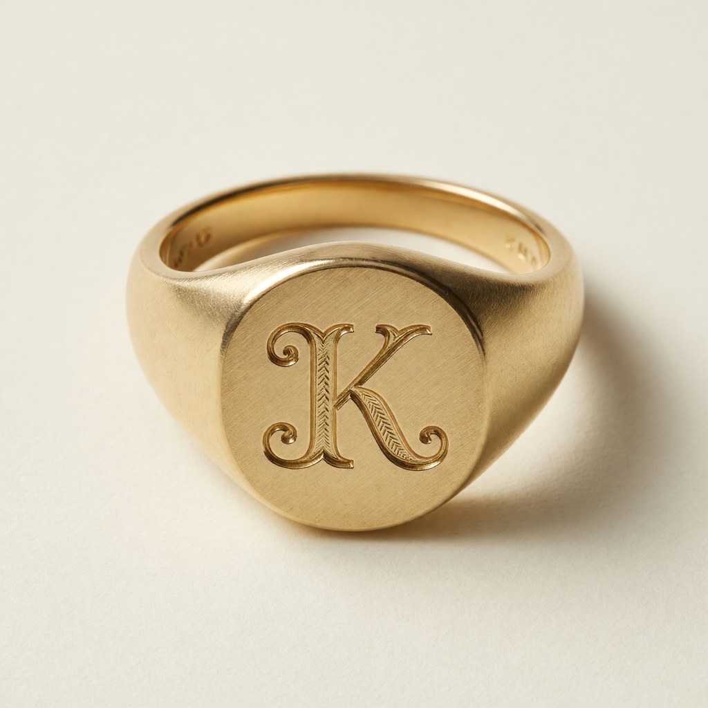 Gilded Monogram K